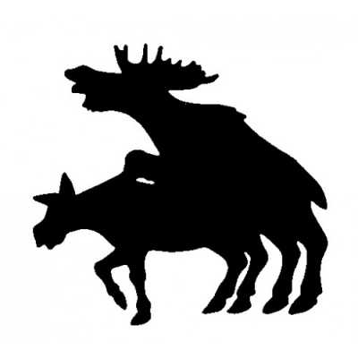 Sticker copulating moose